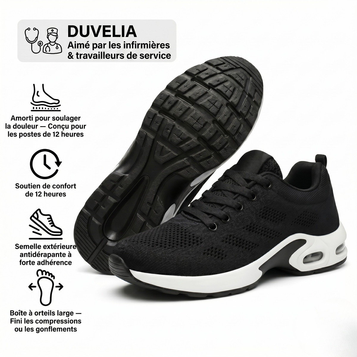 Duvelia™ Pro — Confort Extrême pour Longues Journées