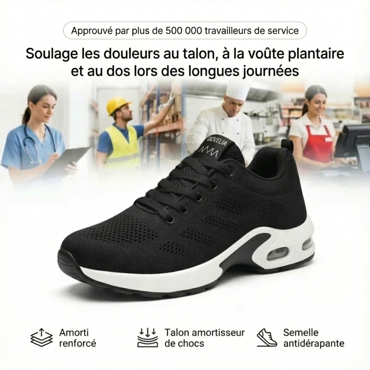 Duvelia™ Pro — Confort Extrême pour Longues Journées